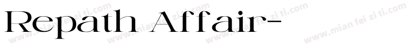 Repath Affair字体转换